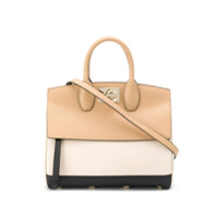 Salvatore Ferragamo Bolsa tote bicolor - Preto