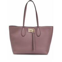 Salvatore Ferragamo Bolsa tote com detalhe Gancini - Rosa