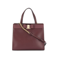 Salvatore Ferragamo Bolsa tote Vara com laço - Vermelho