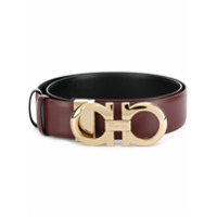 Salvatore Ferragamo Cinto Gancini de couro - Marrom