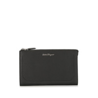Salvatore Ferragamo Clutch com logo gravado - Preto