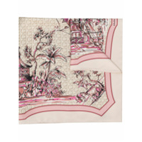 Salvatore Ferragamo Echarpe com estampa Gancini - Neutro