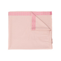 Salvatore Ferragamo Echarpe com padronagem de lista Gancini - Rosa