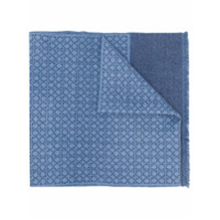 Salvatore Ferragamo Echarpe com padronagem Gancini - Azul