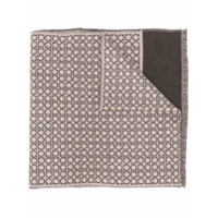 Salvatore Ferragamo Echarpe com padronagem Gancini - Marrom