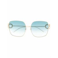 Salvatore Ferragamo Eyewear blue tint sunglasses - Dourado