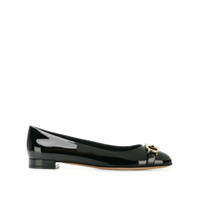 Salvatore Ferragamo Gancini flat ballerinas - Preto