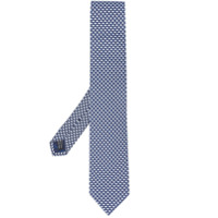 Salvatore Ferragamo Gravata com estampa de guarda-chuva - Azul