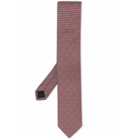 Salvatore Ferragamo Gravata com estampa Gancini - Vermelho
