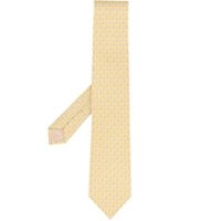 Salvatore Ferragamo horse-print silk tie - Amarelo