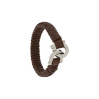 Salvatore Ferragamo interlocking Gancio bracelet - Marrom