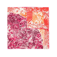 Salvatore Ferragamo Lenço com estampa floral - Roxo
