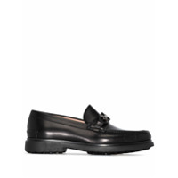 Salvatore Ferragamo Mocassim com placa Ready Gancini - Preto