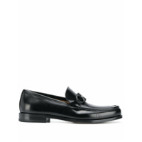 Salvatore Ferragamo Mocassim de couro com fivela Gancini - Preto