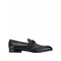 Salvatore Ferragamo Mocassim Gancini de couro - Preto
