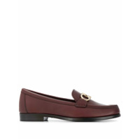 Salvatore Ferragamo Mocassim Gancini - Vermelho