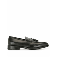 Salvatore Ferragamo Mocassim salto bloco com tassel - Preto