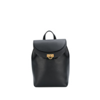 Salvatore Ferragamo Mochila com aba dupla - Preto