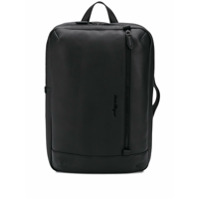 Salvatore Ferragamo Mochila de couro granulado - Preto