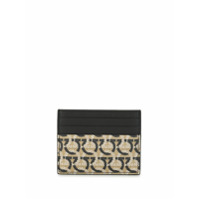 Salvatore Ferragamo Porta-cartões com padronagem Gancini - Marrom