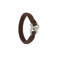 Salvatore Ferragamo Pulseira Gancio interlocking - Marrom