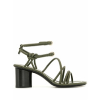 Salvatore Ferragamo Sandália com abertura frontal - Verde