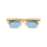 Salvatore Ferragamo square-frame chunky sunglasses - Marrom