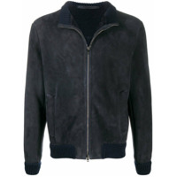 Salvatore Santoro Jaqueta gola alta com zíper - Azul