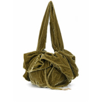 SAMUEL GUÌ YANG textured crinkled effect shoulder bag - Verde