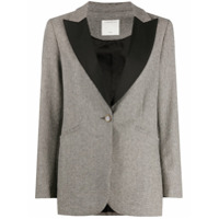 Sandro Paris Blazer abotoamento simples com padronagem pied-de-poule - Branco