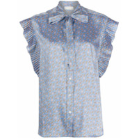 Sandro Paris Blusa com estampa de corrente - Azul