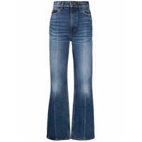 Sandro Paris Calça jeans bootcut cintura alta - Azul