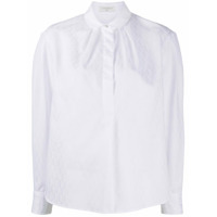 Sandro Paris Camisa jacquard com logo - Branco