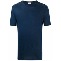 Sandro Paris Camiseta gola redonda de linho - Azul