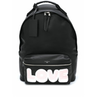 Sandro Paris Mochila com estampa Love - Preto