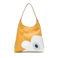 Sarah Chofakian Bolsa de couro com recortes - Amarelo