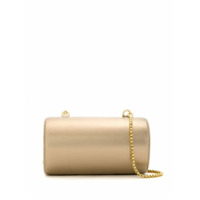 Sarah Chofakian Clutch Charm de couro - Dourado