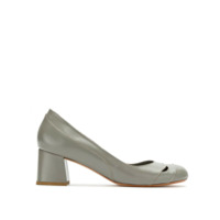Sarah Chofakian Scarpin de couro com recortes - Cinza