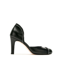 Sarah Chofakian Scarpin Peplum de couro - PRETOAVEIA