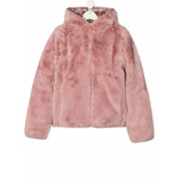 Save The Duck Kids Casaco matelassê com forro de pelos - Rosa