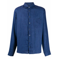 Sease long sleeved patch-pocket shirt - Azul