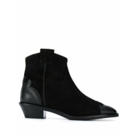 See by Chloé Ankle boot com recortes de couro - Preto