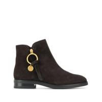 See by Chloé Ankle boot com zíper lateral - Marrom