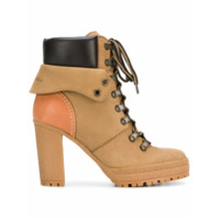 See by Chloé Ankle boot 'Elieen' de couro - Marrom