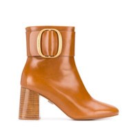 See by Chloé Ankle boot Hopper de couro - Marrom