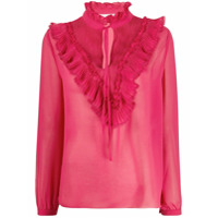 See by Chloé Blusa com acabamento de babados - Rosa