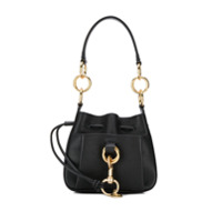 See by Chloé Bolsa saco Tony mini de couro - Preto