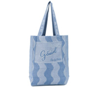 See by Chloé Bolsa tote de jacquard com padronagem - Azul