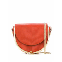 See by Chloé Bolsa transversal Mara com efeito pele de lagarto - Vermelho