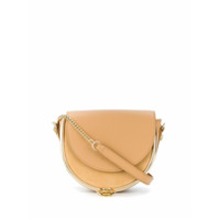 See by Chloé Bolsa transversal Mara com pingente de logo - Marrom